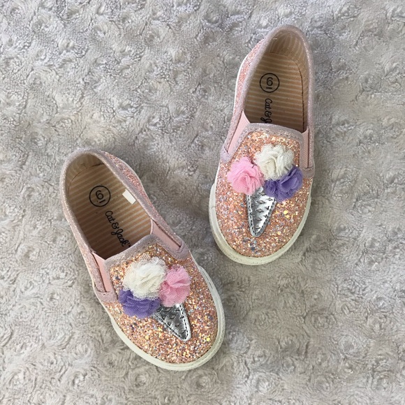 Cat & Jack Shoes Cat Jack Ice Cream Cone Slip On Shoes Glitter